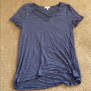 flowy blouse with cross detail